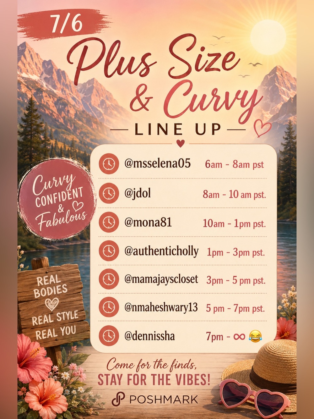 Plus Size & Curvy Share Show 🚂 Sign in Flyer 3 hours Slots Available ❤️